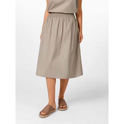 Damen-Midirock breiter Bund, Sand