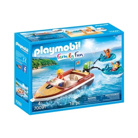 PLAYMOBIL® 70091 Family Fun Sportboot mit Fun-Reifen