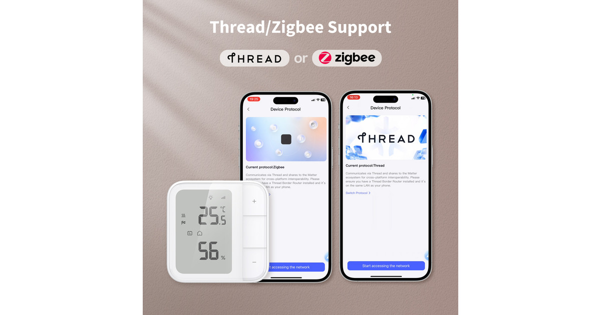 AqaraFloor Heating Thermostat W500  (Wit, Bluetooth, Thread/Zigbee)