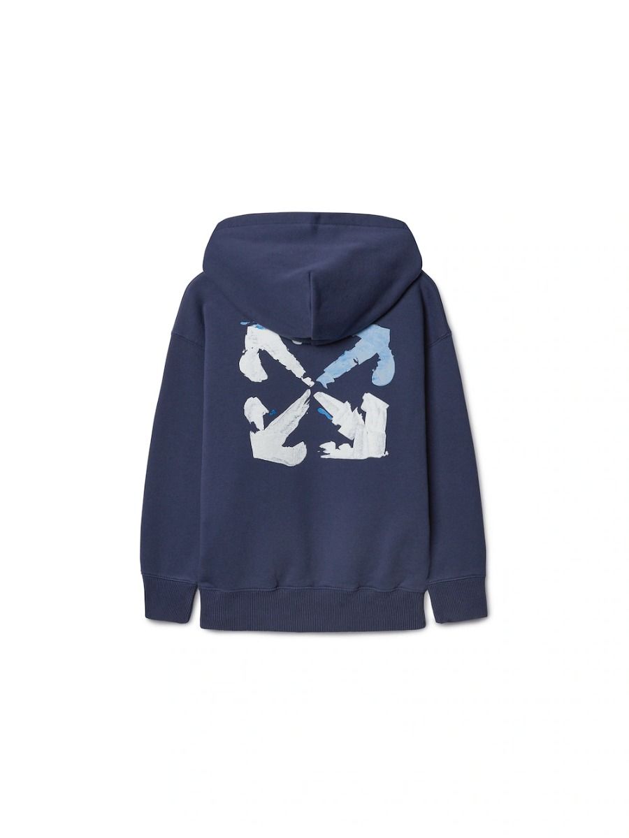 Off-White Navy Blue Arrow Hoodie