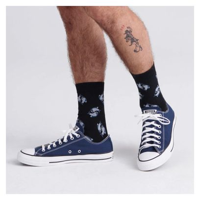 Paire de Chaussettes Saxx Whole Package Crew Angler Wrangler Noir