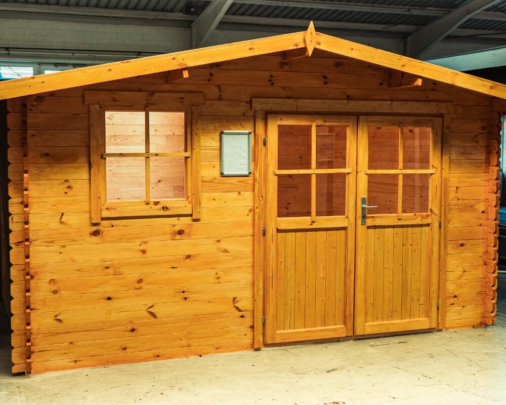 McGaRDEN Gartenhaus Gerätehaus Holzhaus Blockhaus Schuppen 4x3m