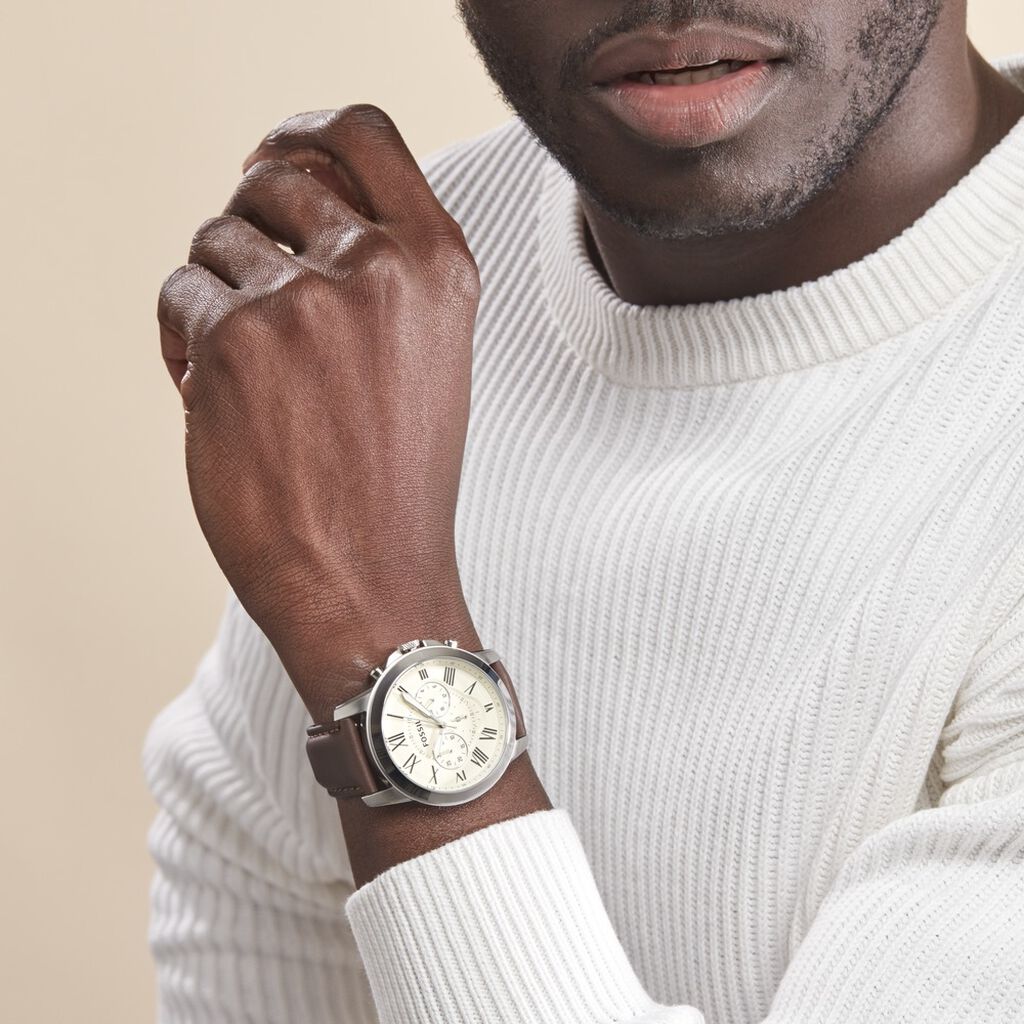 Montre Fossil Grant Beige