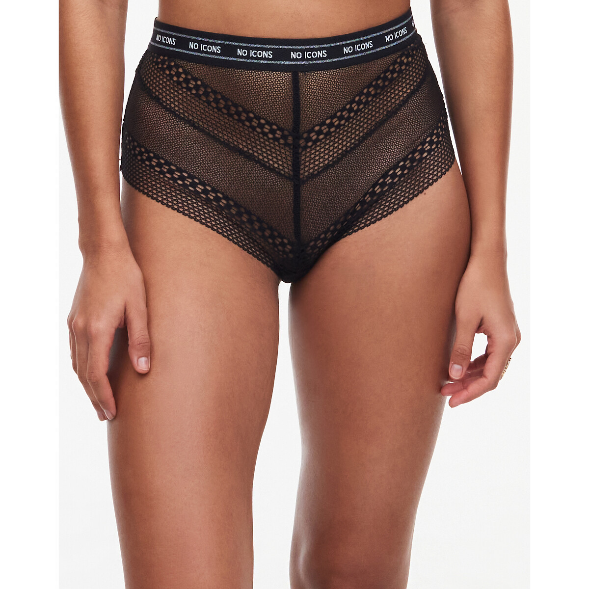 CHANTELLE X<br>Calcinha alta de renda Sem ícones