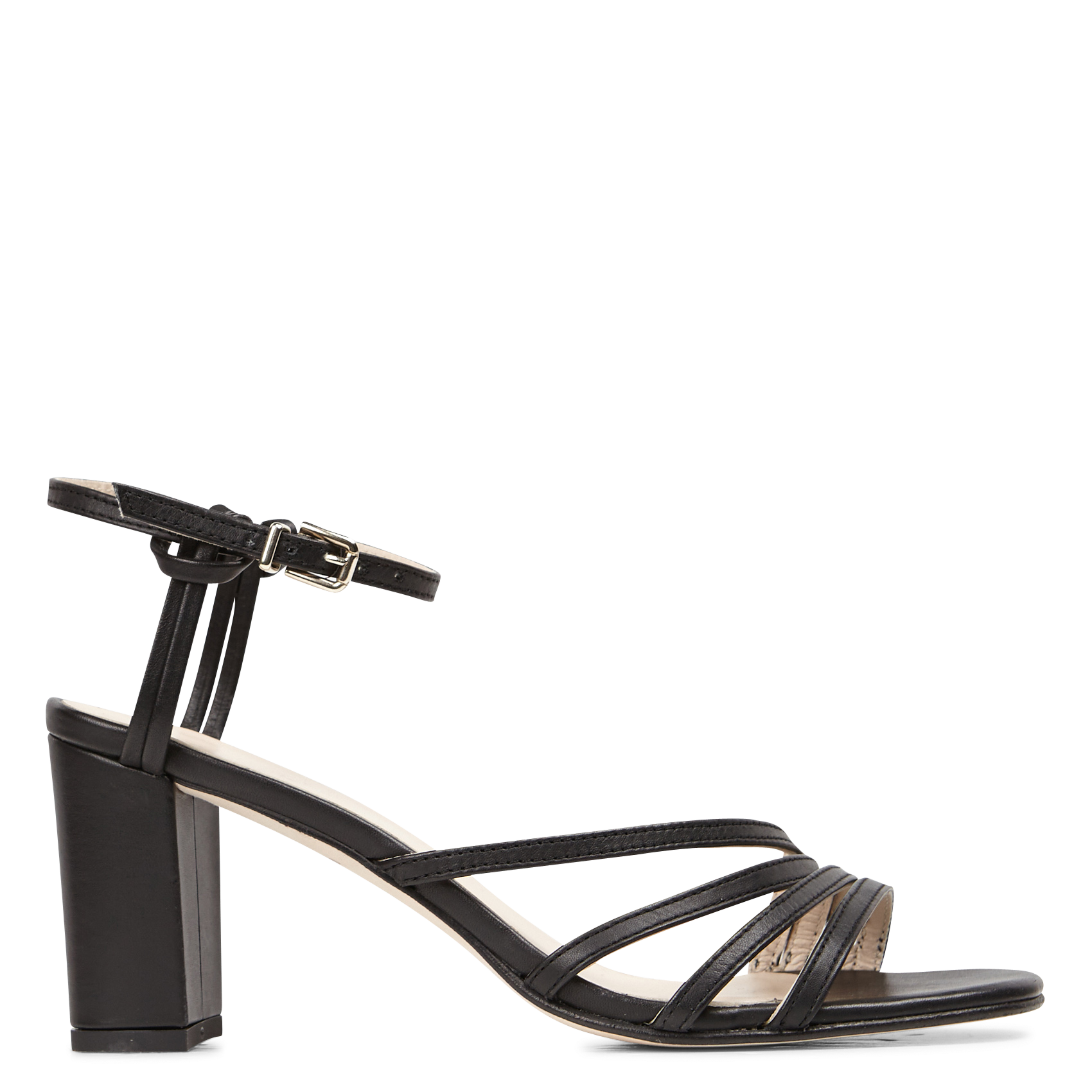 GOYAVE C - Sandales à talons en cuir | Noir