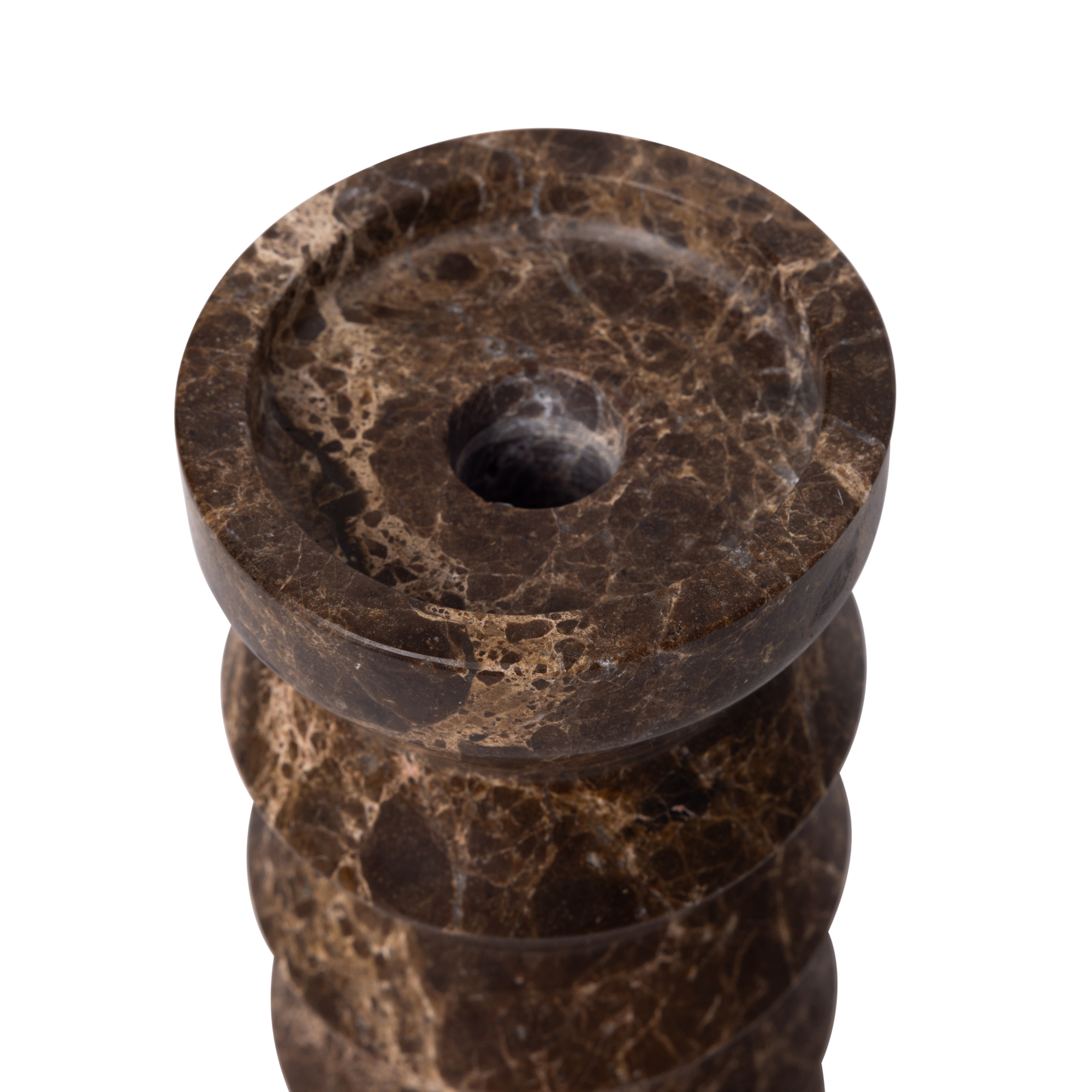 Kandelaar Rhombus bruin 20x9cm