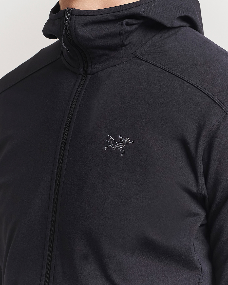 Arc'teryx Kyanite Lightweight Full Zip Hoodie Black