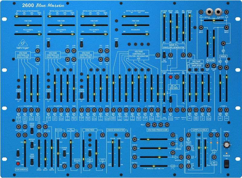 Behringer - 2600 BLUE MARVIN - Synthesizer - Blauw - Analoog