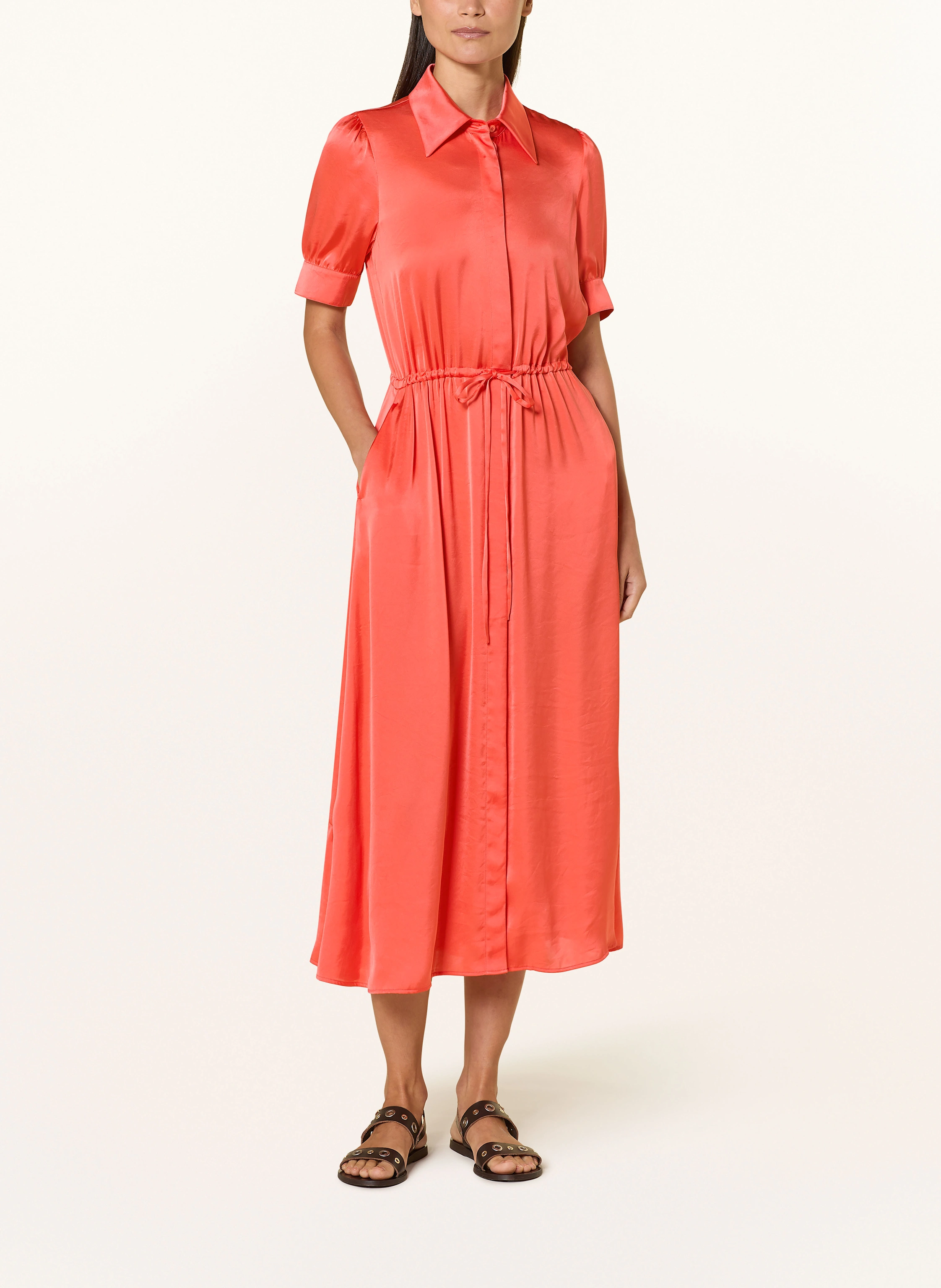 LUISA CERANO Hemdblusenkleid aus Satin