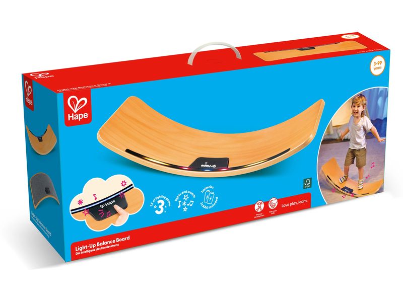 Hape Intelligent Balance Board Balancierwippe mit interaktiver Lichtsteuerung