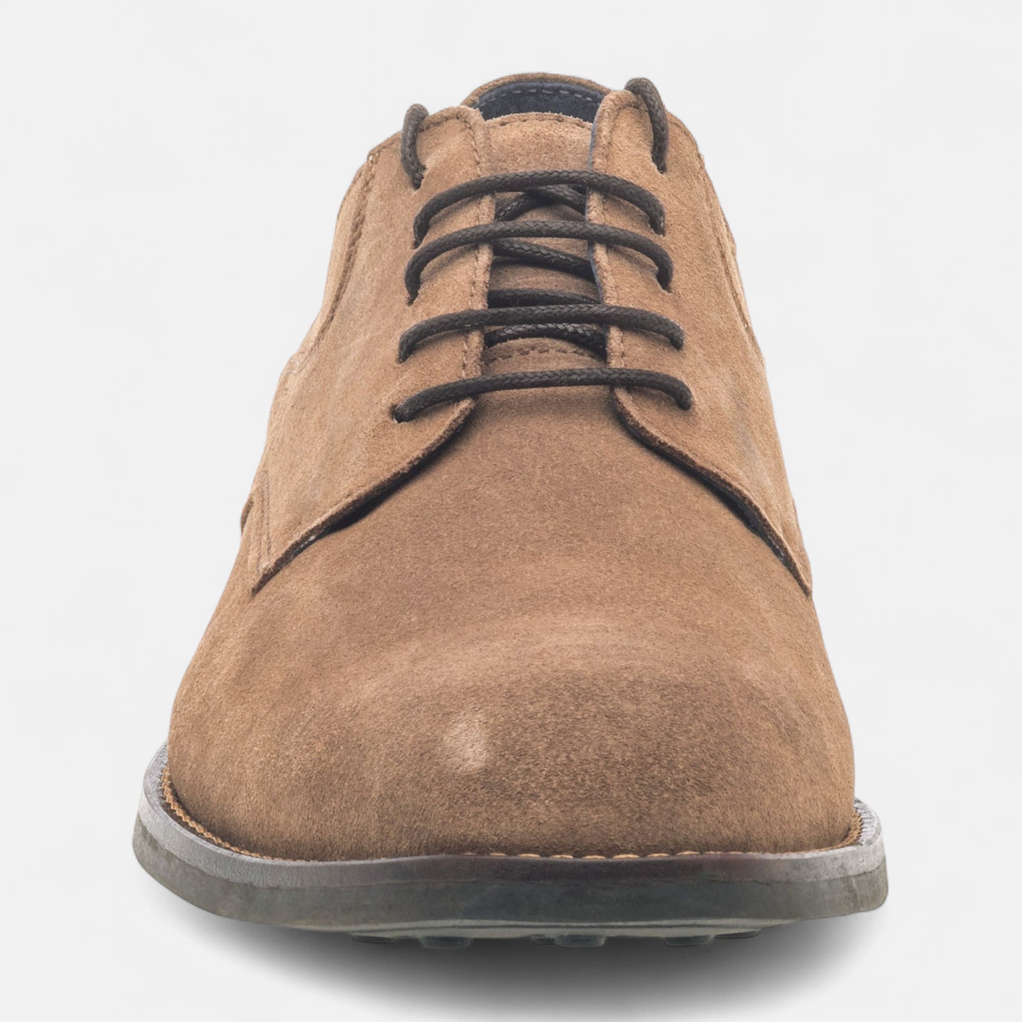 Chaussures habillées cousues Homme en cuir taupe