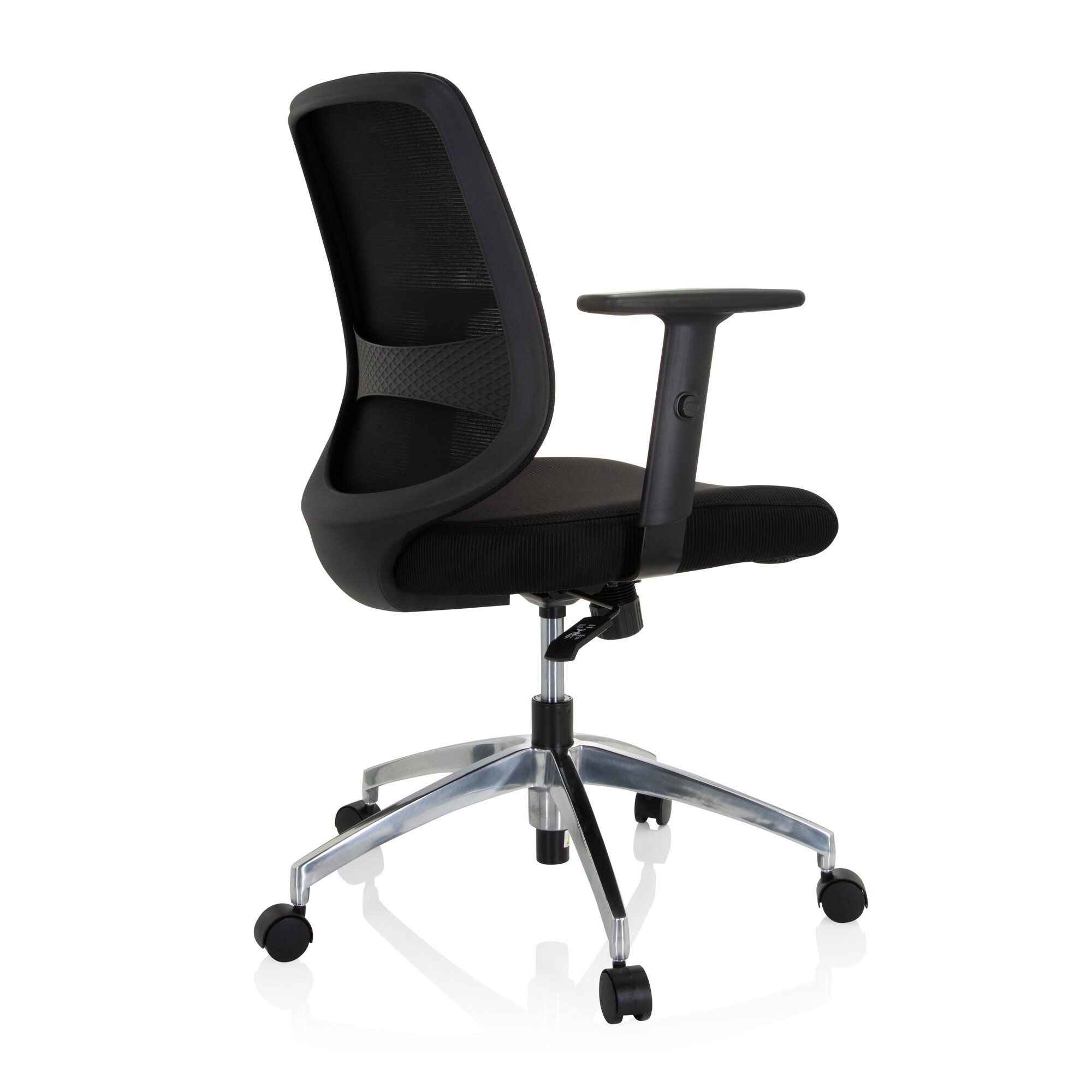 Home Office Bürostuhl CHESTER PRO Stoff/Netzstoff mit Armlehnen (höhenverstellbar) hjh OFFICE