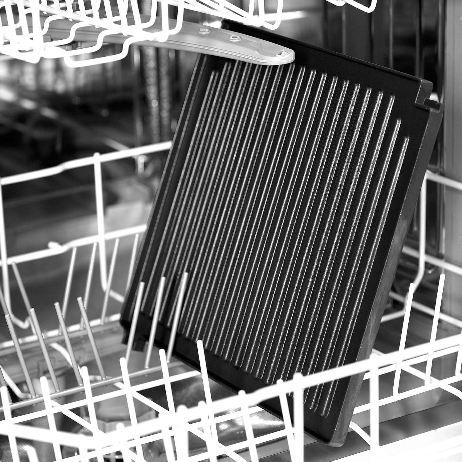 FRITEL Grill/Panini/BBQ GR 2275 – Sandwichtoaster & BBQ in 1 – 29 x 26 cm – 2000 W – Herausnehmbare Platten – 180° aufklappbar