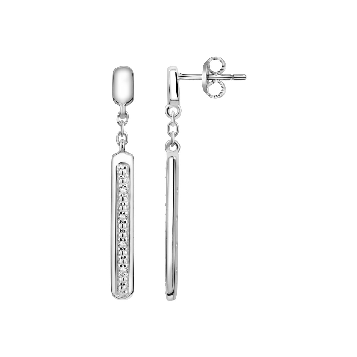 Boucles d'oreilles pendantes en Argent