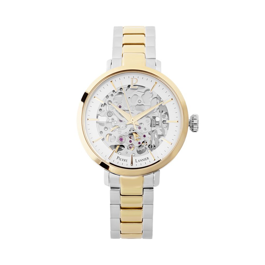Montre Lannier Pierre Automatic Acier Argenté