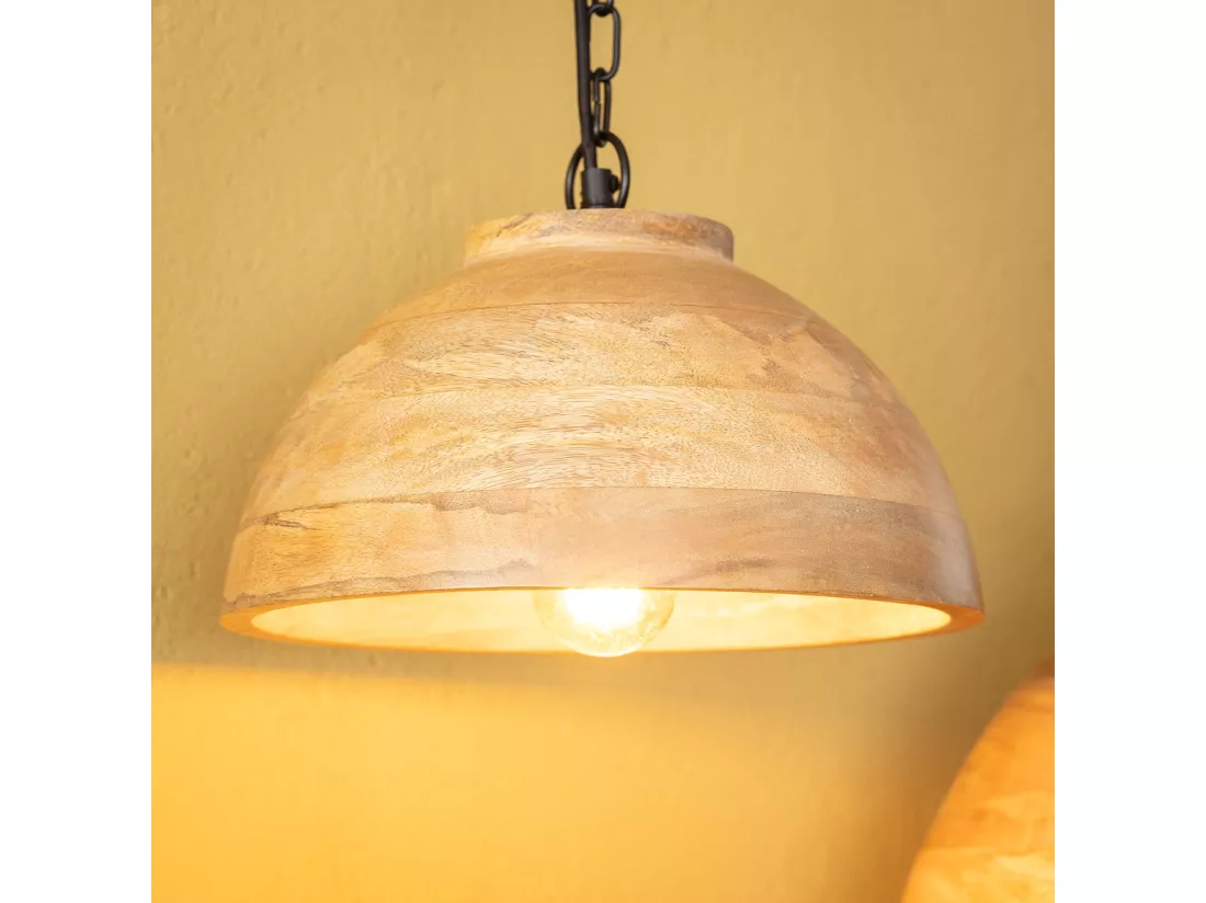 Suspension Bois Naisha S ILUZZIA Naturel
