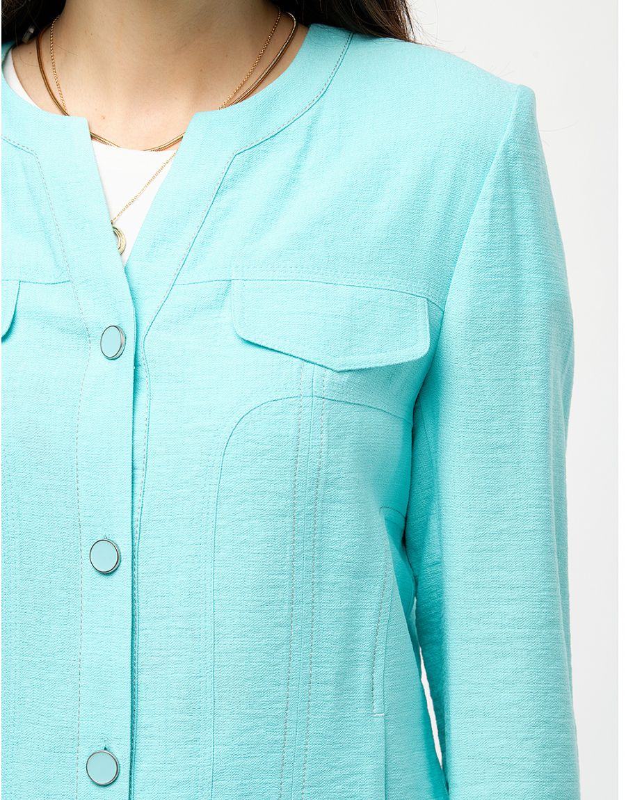 Veste chic turquoise