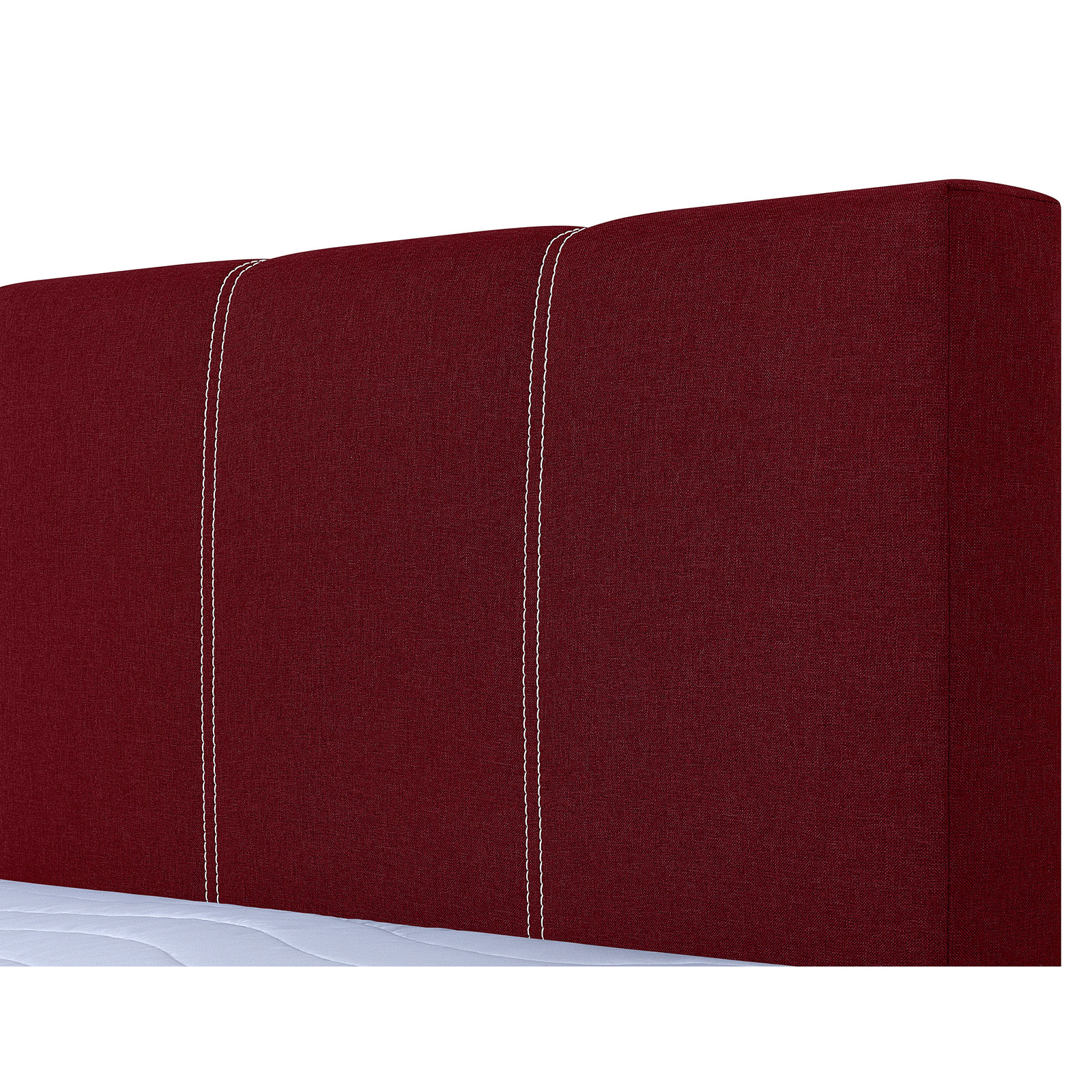 Boxspringbett - rot - H3 - Bonell-Federkern - 140x200 cm