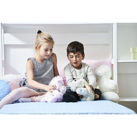 Hoppekids Storey reol med 14 hylder og seng 90x200 cm