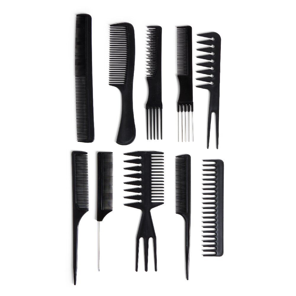 Lot de 10 peignes formes différentes