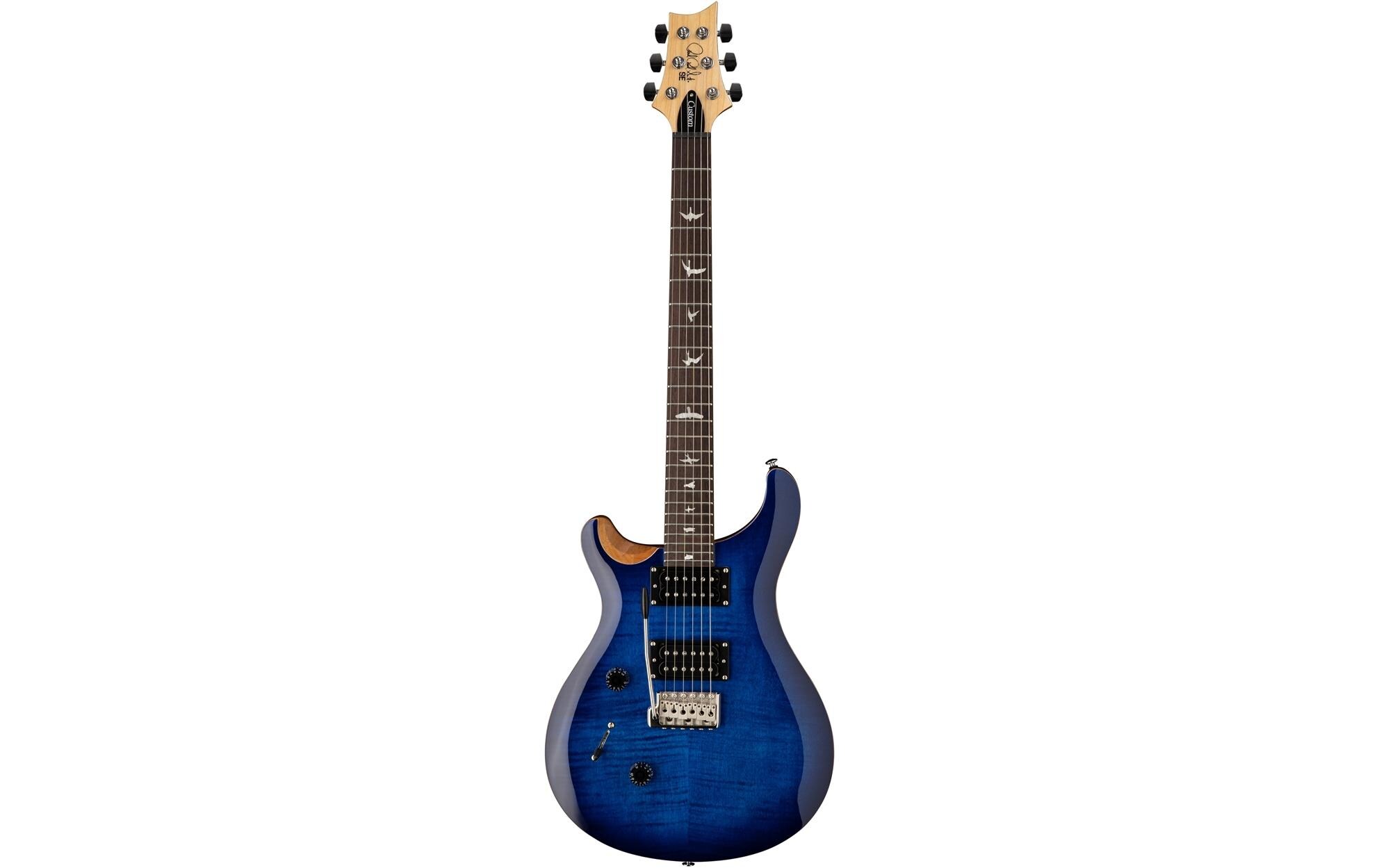 E-Gitarre SE Custom 24 «Lefty» – Faded Blue Burst<br>Klassisches Gitarrenmodell mit Humbucker-Pickups für Linkshänder