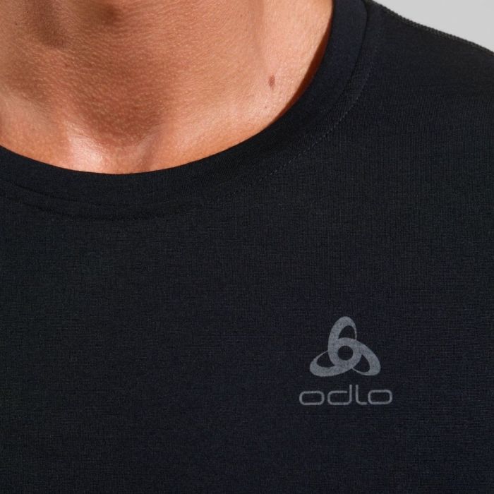 Odlo Herre Mellemlag Merino 200 BL Top Crew Neck L/S Sort