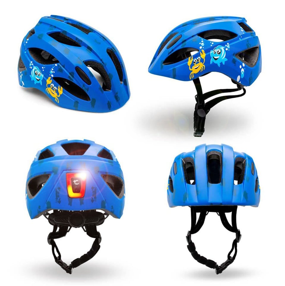 Crazy Safety - Sea Cykelhjelm - Blå (54-58 cm)