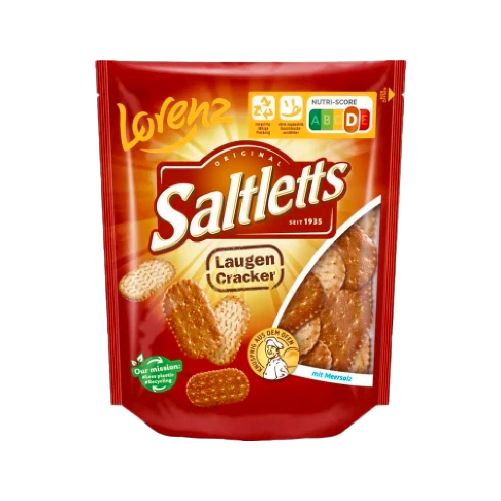 Lorenz Saltletts Laugen-Cracker gesalzen 150g MHD:16.1.25