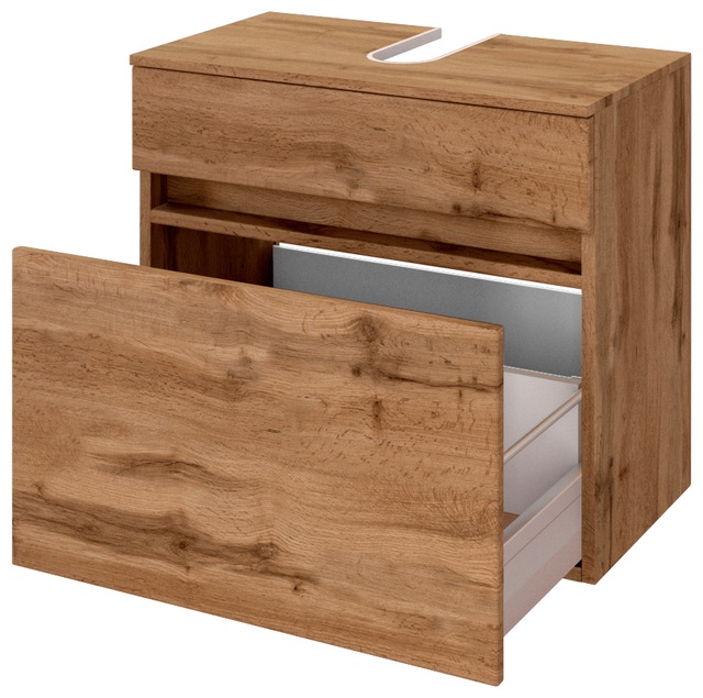 welltime Waschbeckenunterschrank »Baabe« Badmöbel Breite 60 cm, hängende Montage