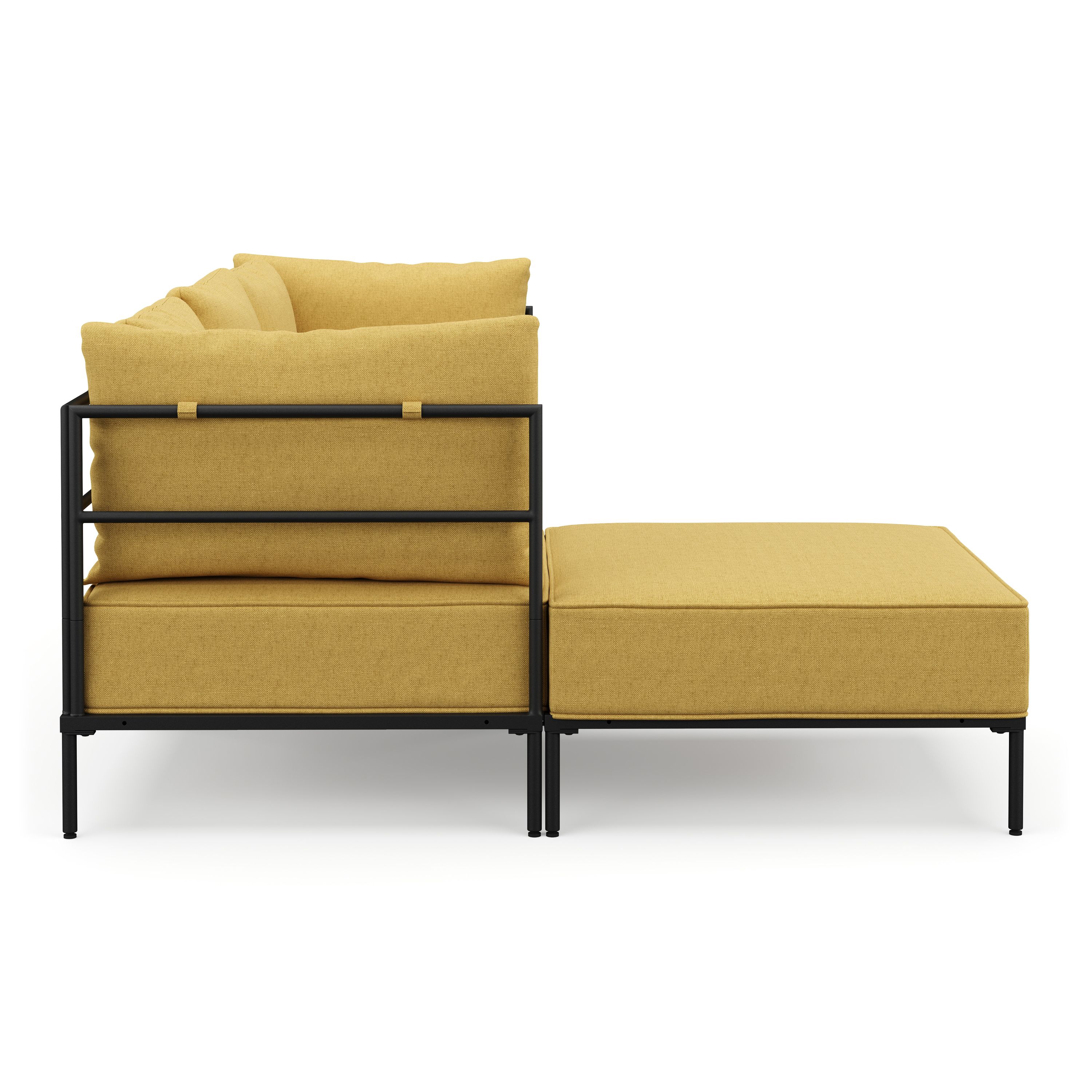 Ecksofa ETHAN 3-Sitzer gelb