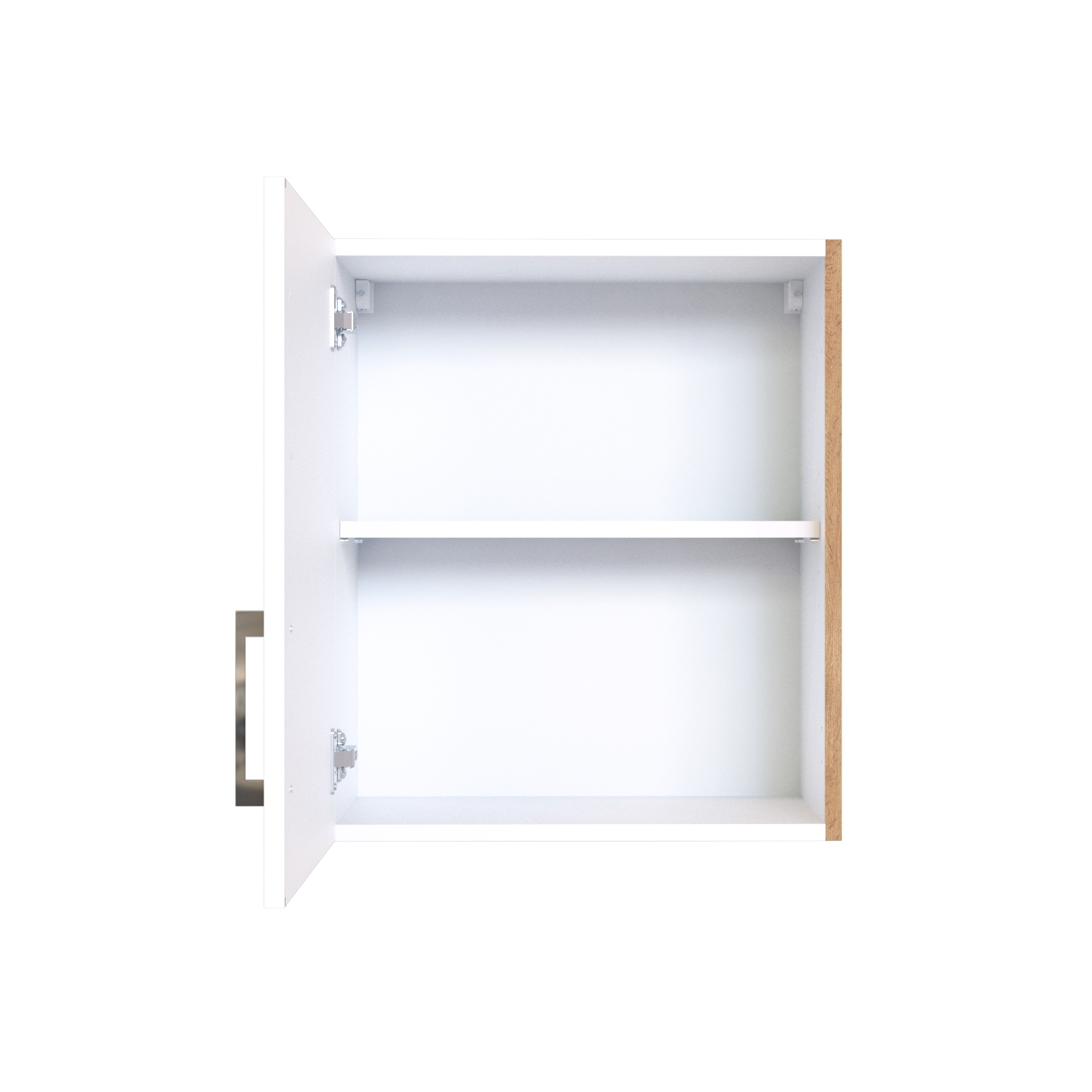 Hängeschrank SORRENTO - weiß - Wotan Eiche - 50 cm breit