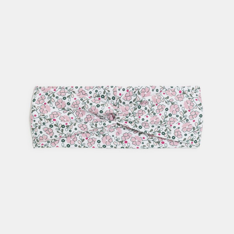 Headband fleuri rose bébé fille Mauve Violet