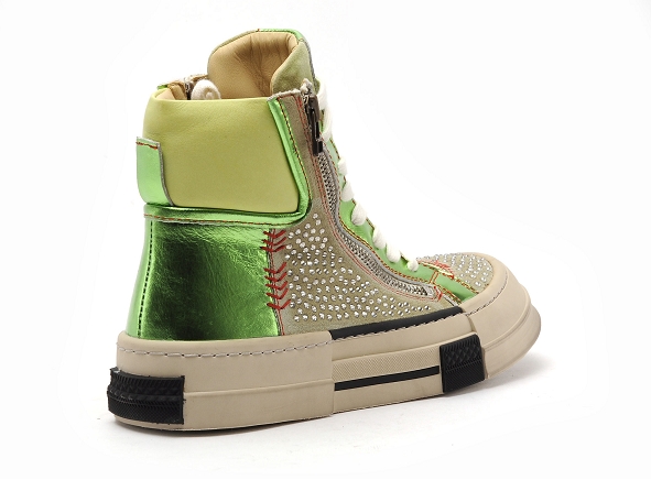 Rebecca white boots bottine plates femme x52 3 vert
