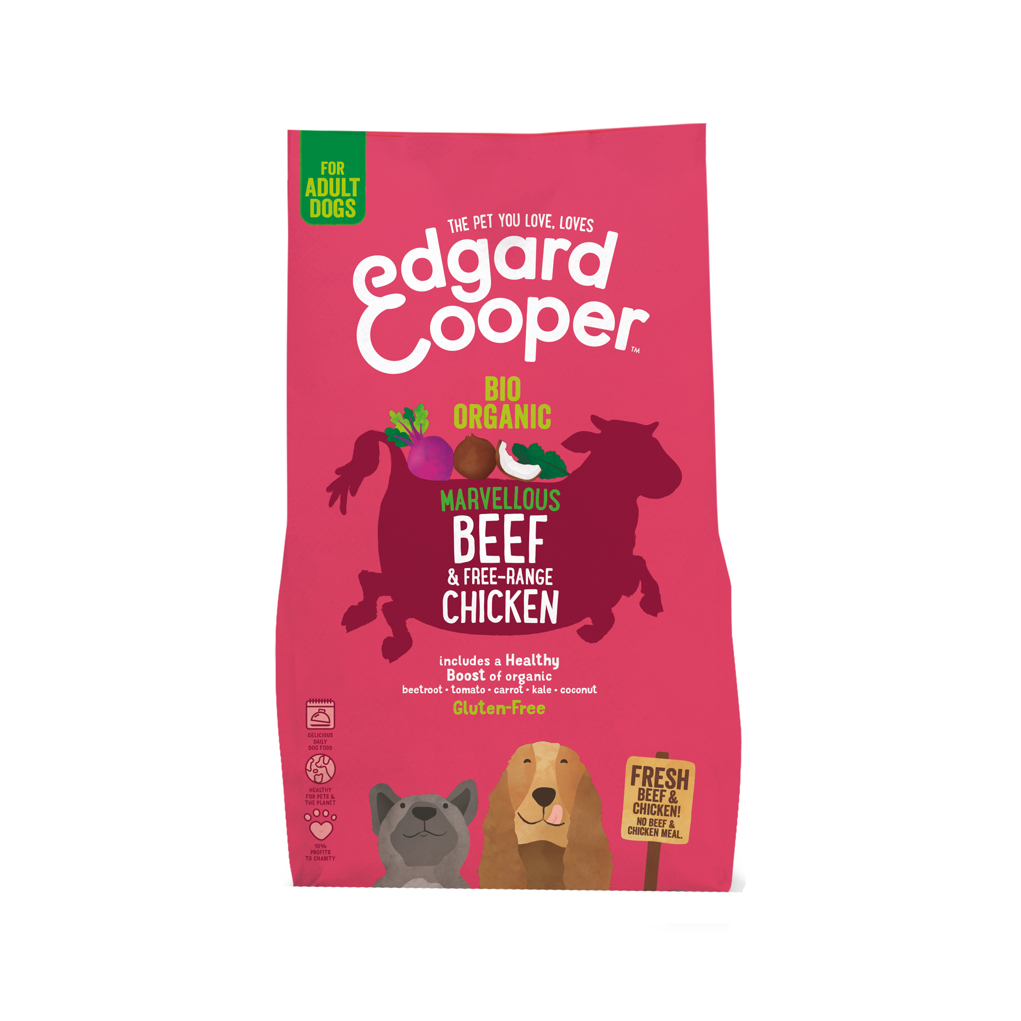 Edgard & Cooper Biologisch Adult - Rund & Kip