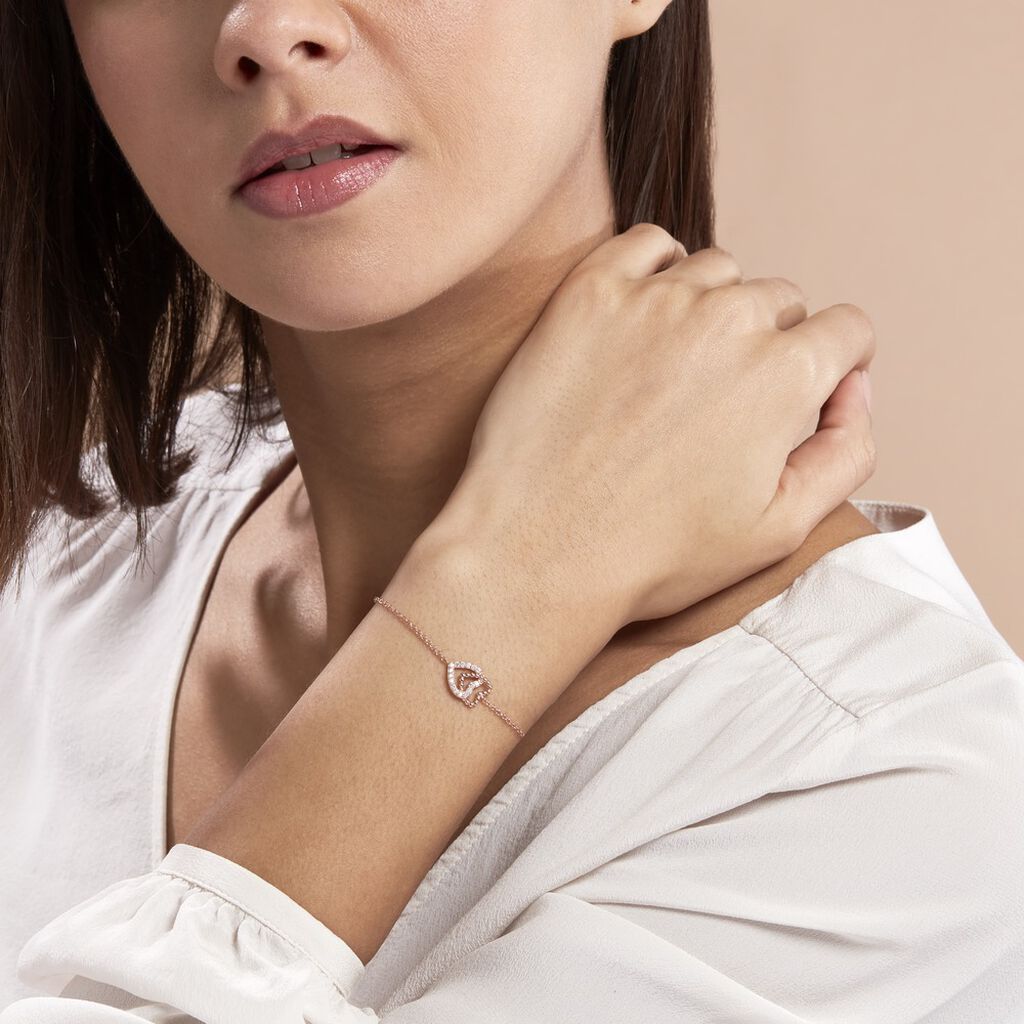 Bracelet Ottavia Argent Rose Oxyde De Zirconium