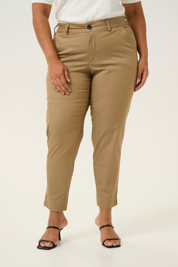 Kaffe Curve KCleana Chino 7/8 Pants Petrified oak