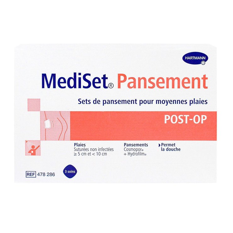 Sets pansement post-op MediSet pour plaies moyennes
