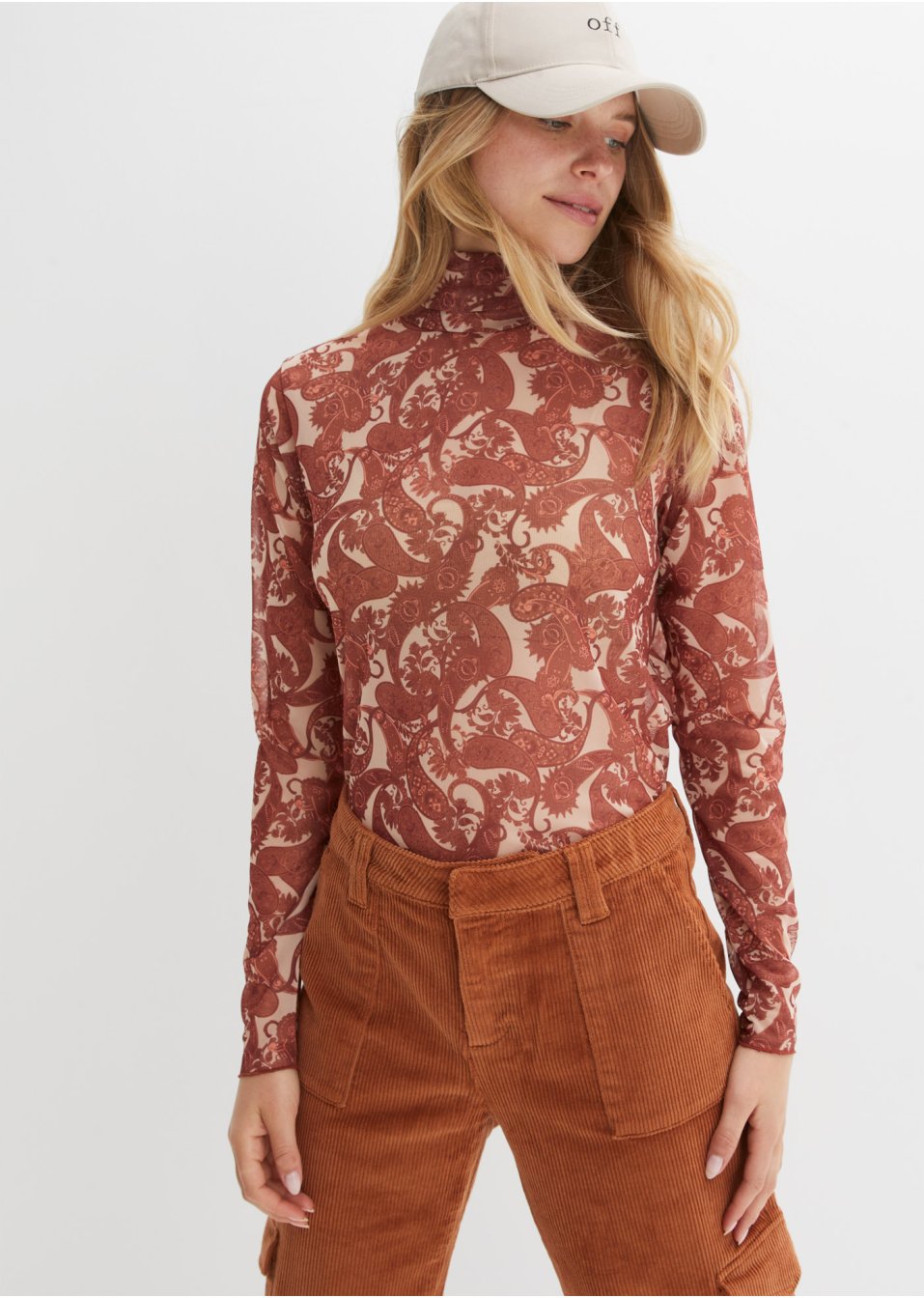 T-shirt en mesh imprimé