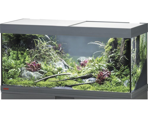 EHEIM Vivaline 180 aquarium met LED-verlichting, verwarming, filter, zonder kast, antraciet