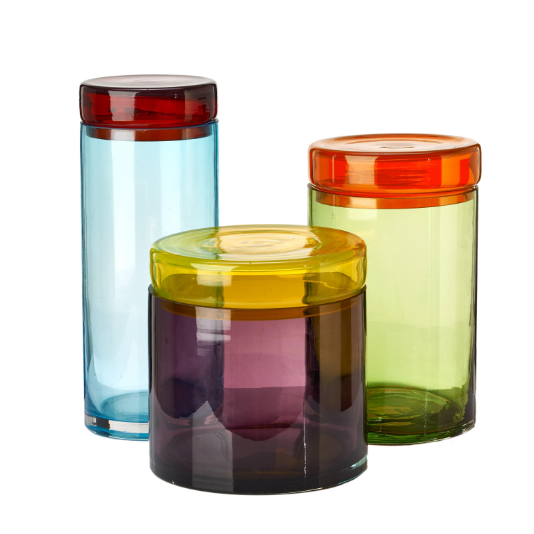 POLSPOTTEN Caps Jars Multi voorraadpotten set van 3