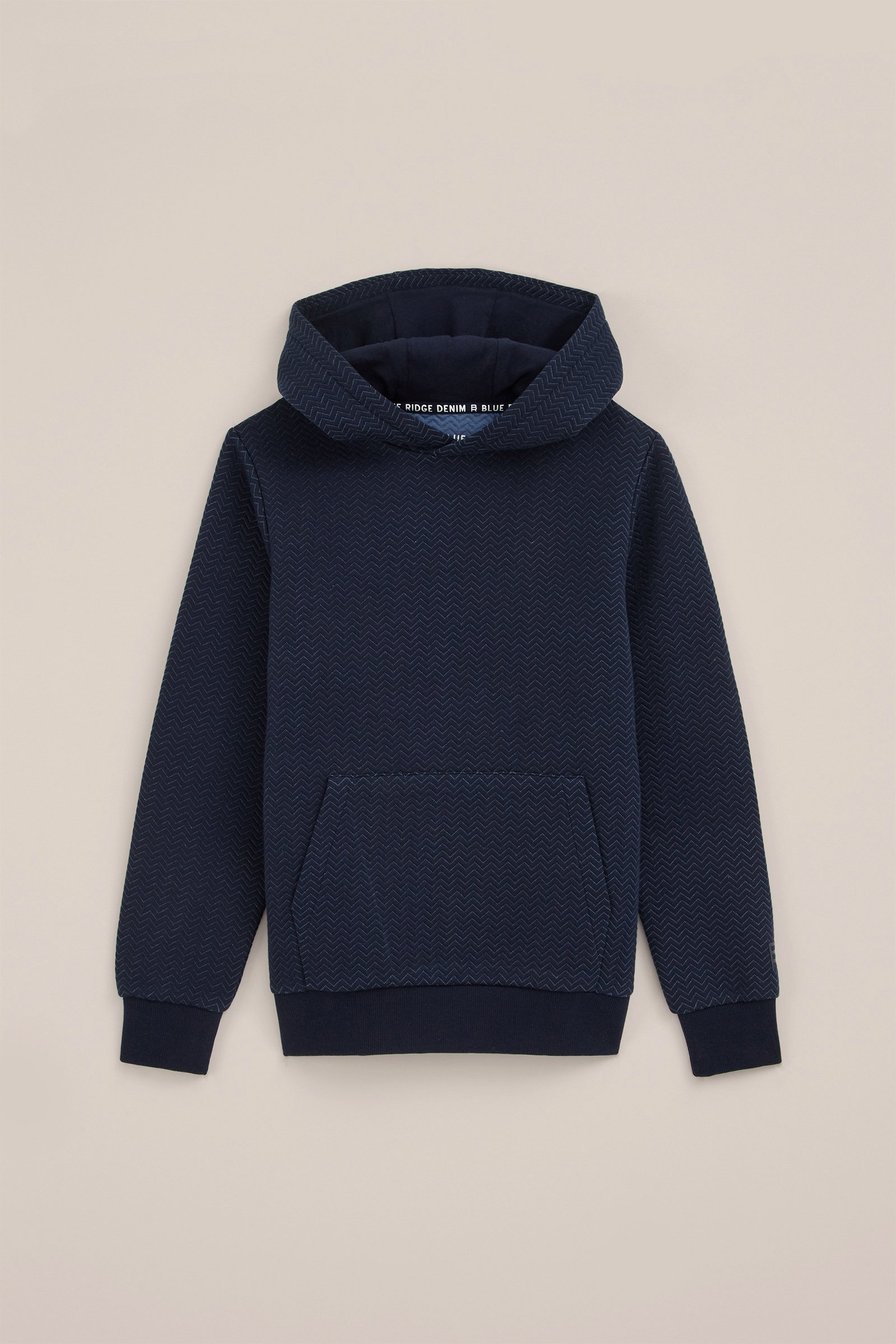 Jongens hoodie met dessin Blue Ridge Marineblauw