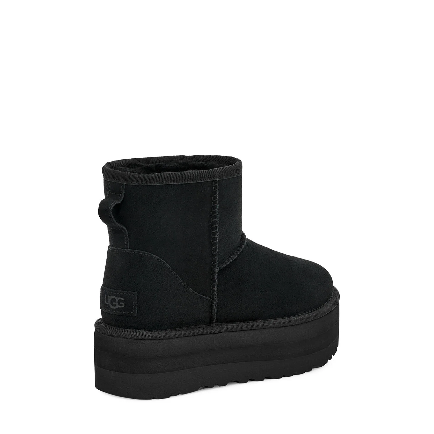 UGG  W Classic Mini Platform bamsestøvler - sort
