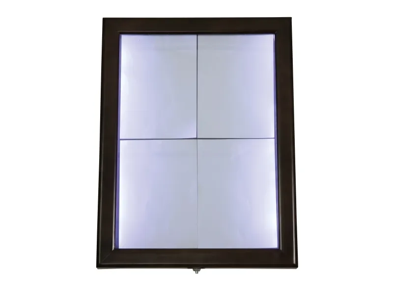 Securit® CLASSIC informationsdisplay i mørkebrun