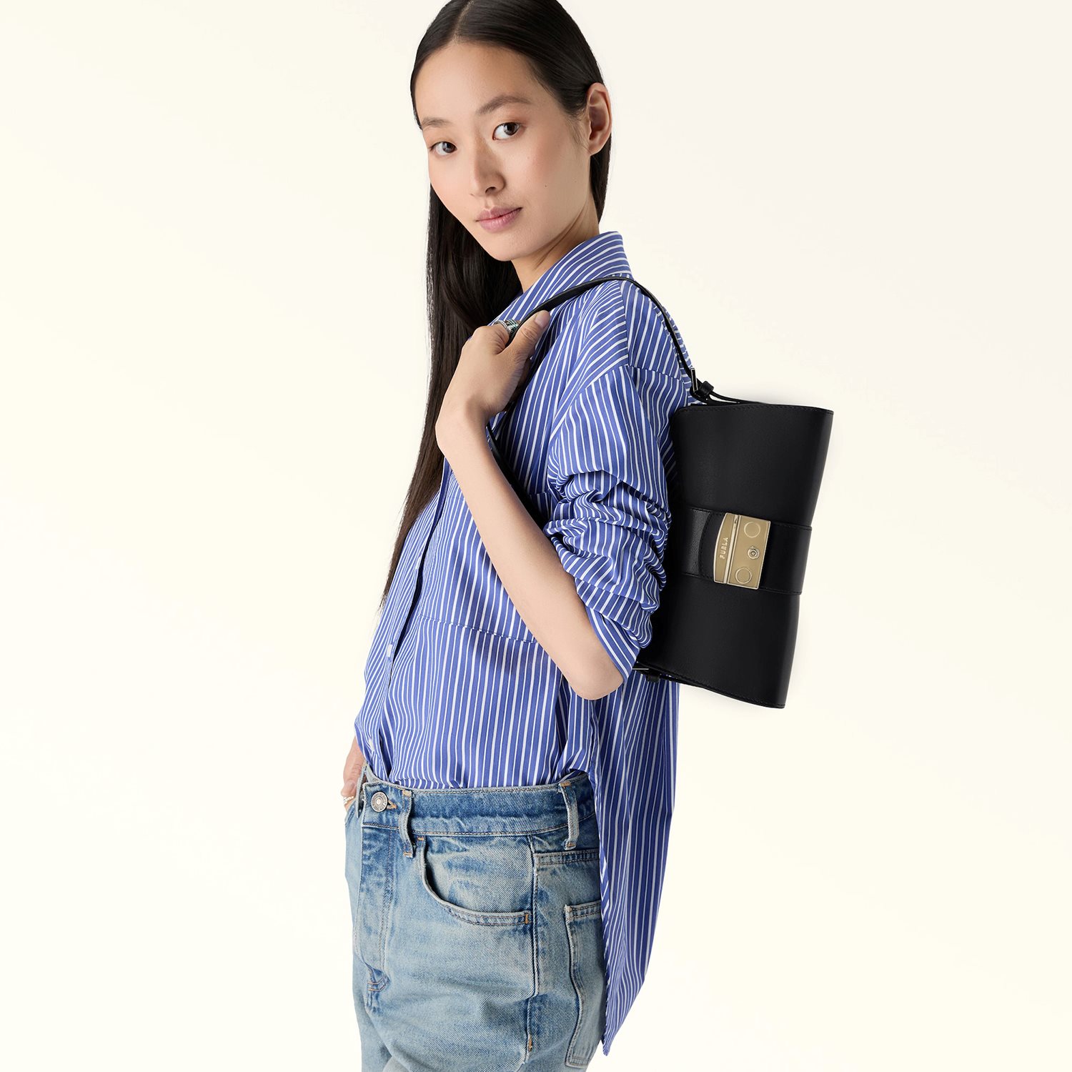 Furla Metropolis S Shoulder Bag Remix nero