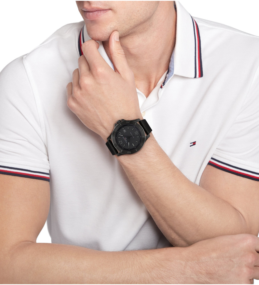 Relógio analógico Tommy Hilfiger Ryan, preto