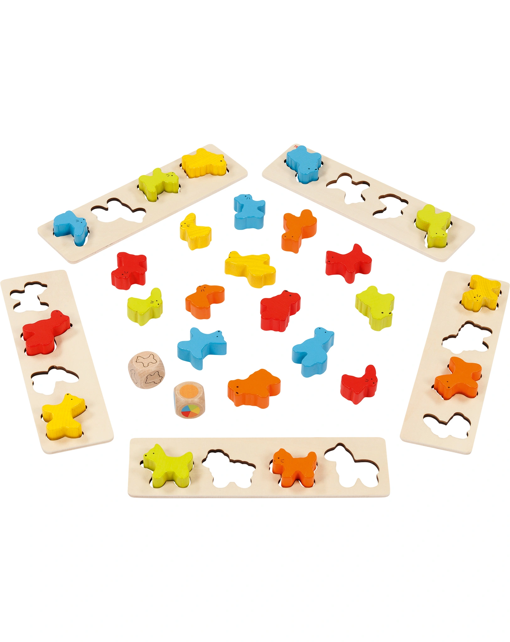 Sortierspiel TIERE aus Holz