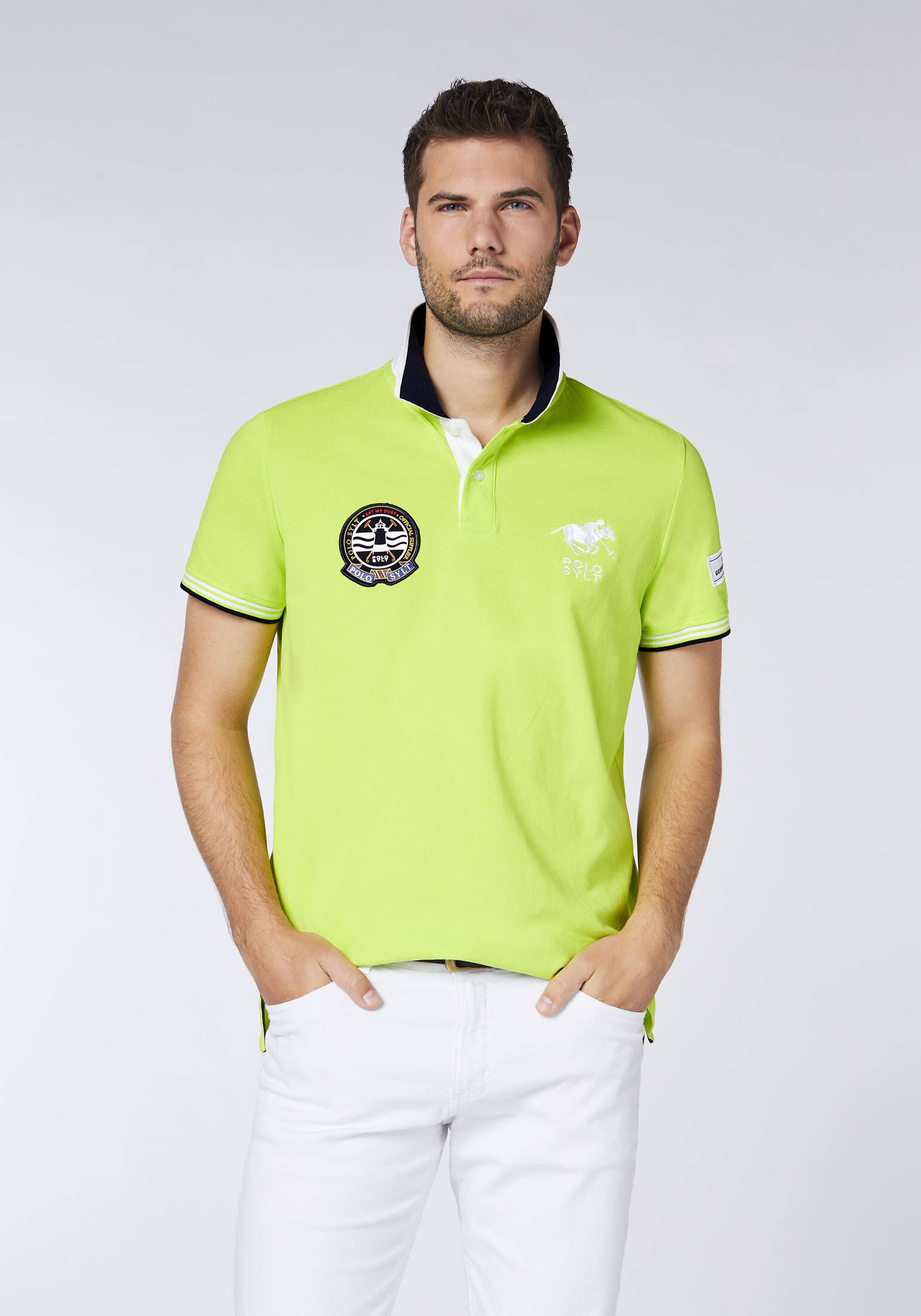 Polo Sylt| Poloshirt mit charakteristischen Logo-Details