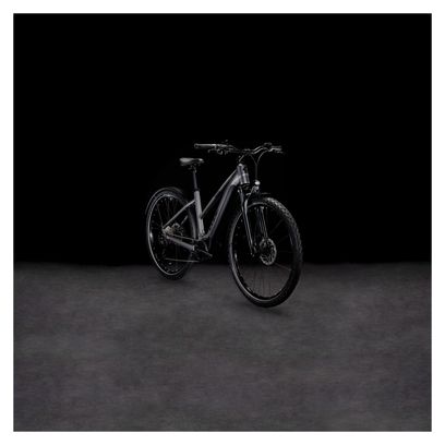 VTC Électrique Cube Nuride Hybrid Performance 500 Allroad Trapèze Shimano Alivio 9V 500 Wh 29'' Gris