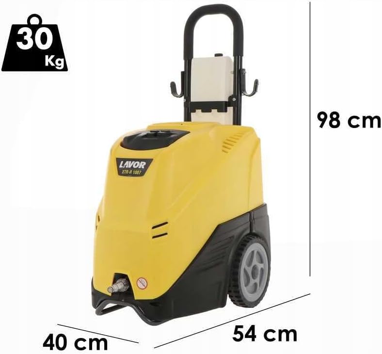 LAVOR Hochdruckreiniger für heißes und kaltes Wasser XTR-R 1107, Wassertemperatur 80 °C, Leistung max. 135 bar, Durchflussmenge 450 l/h, Motor 2100 Watt