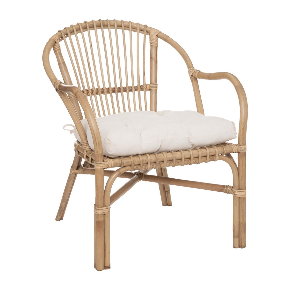 FAUTEUIL ROTIN NETA BLANC